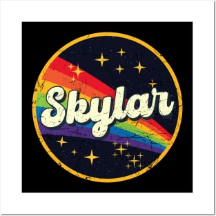 Skylar // Rainbow In Space Vintage Grunge-Style Posters and Art